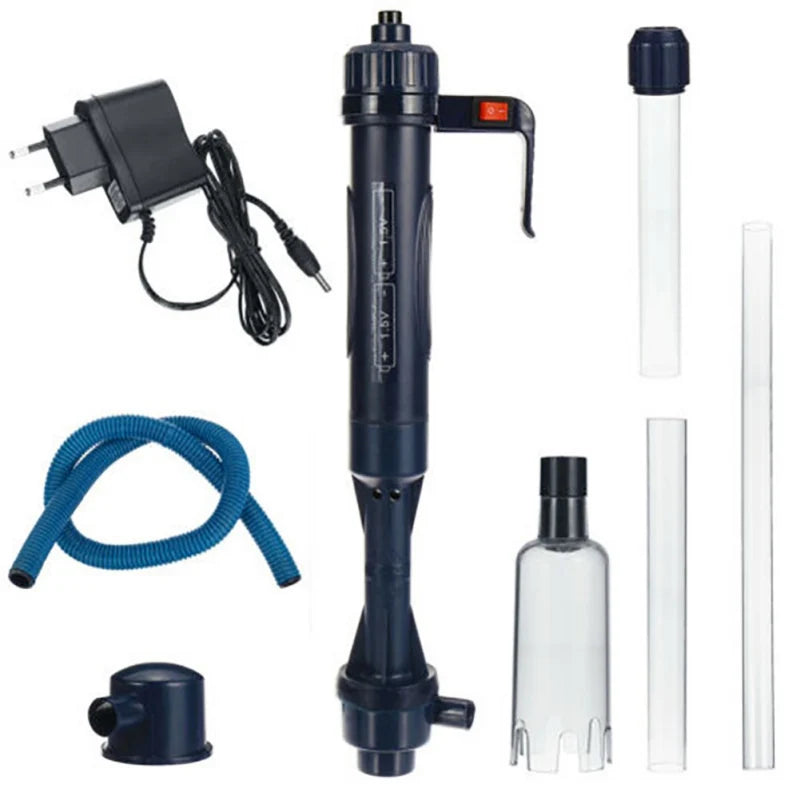 Bomba elétrica para troca de água de aquário, ferramentas de limpeza, trocador de água, limpador de cascalho, sifão para tanque de peixes, filtro de água, limpador de bomba