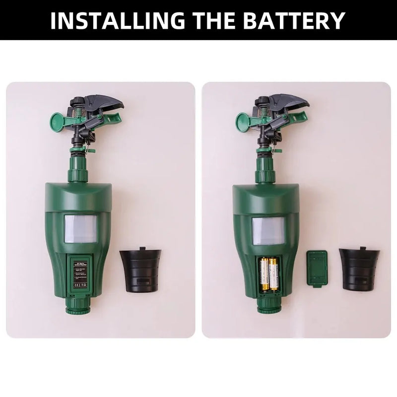 Sprinkler movimento Deterrent Jardim Controle De Pragas Jet Spray Aves Repelente Condução Pequenos Animais Repelente Usado