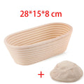 Cesta de impermeabilização de pão de vime, cesta de pão oval, fermentação de massa de vime, banneton de massa fermentada
