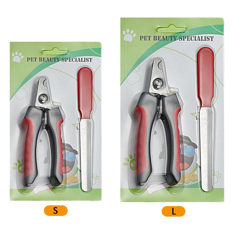 Cortador de unhas profissional para animais de estimação, aço inoxidável, aparador de unhas para cães e gatos, economia de trabalho, conveniente, suprimentos para tosa de cães