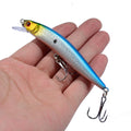 1 pçs minnow isca de pesca 95mm 8g flutuante isca dura wobbler jig isca crankbait carpa listrado baixo pesca equipamento de pesca swimbait