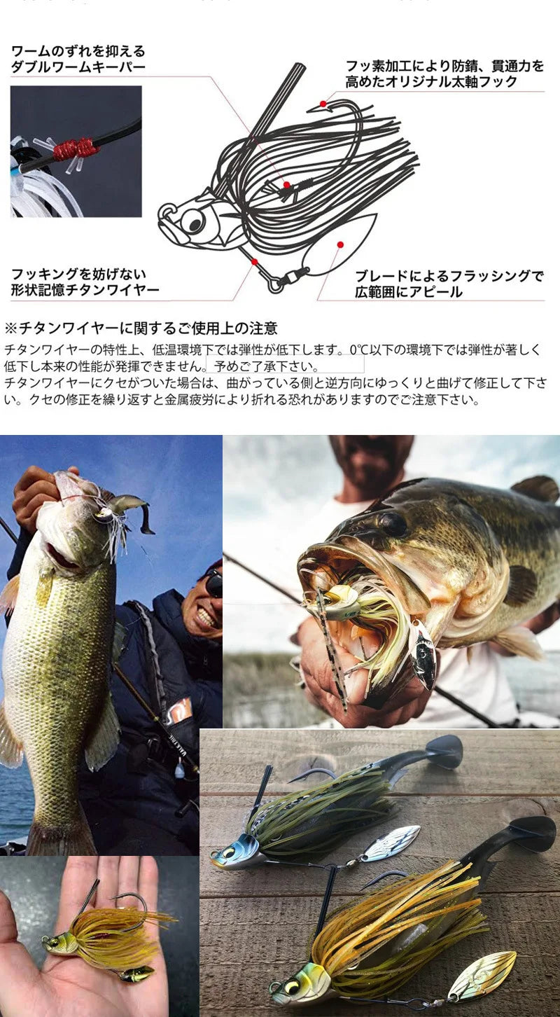 13.5g spinner isca baixo gabarito chatter isca de pesca kit wobblers para baixo equipamento de pesca colher de pesca