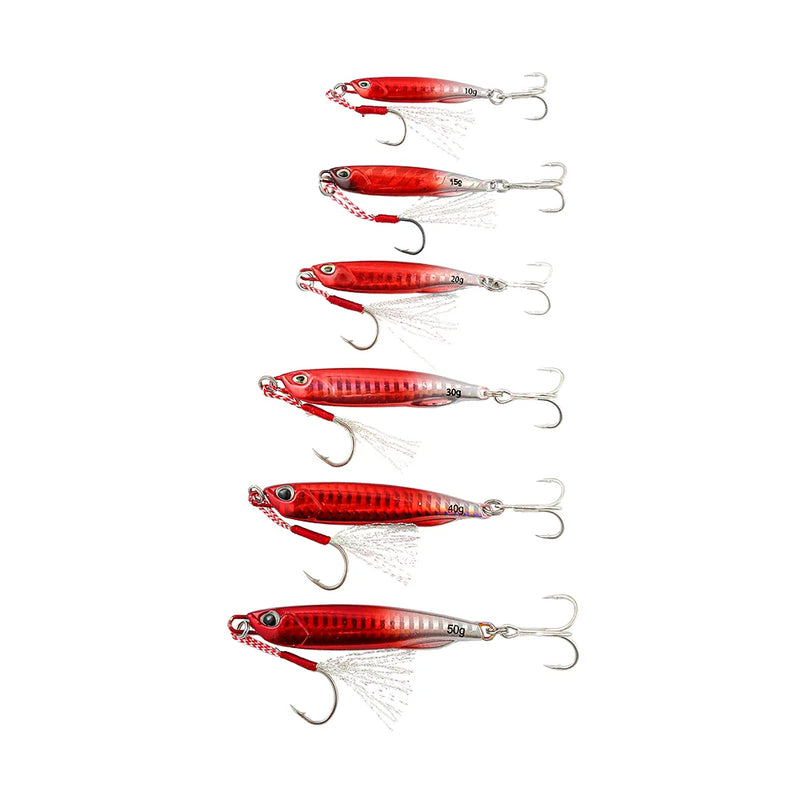 Colher japonesa do gabarito do metal do molde, Fundição Shore, Jigging Fish, Isca de pesca do robalo, Equipamento artificial da isca, 10g, 15g, 20g, 30g, 40g, 50g, 2021