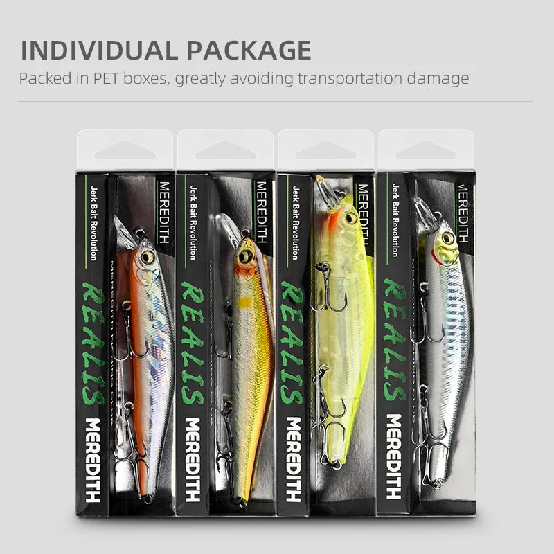 Meredith ORBIT-110SP sistema magnético orbital superior iscas de pesca minnow wobbler qualidade equipamento de pesca ganchos para pesca