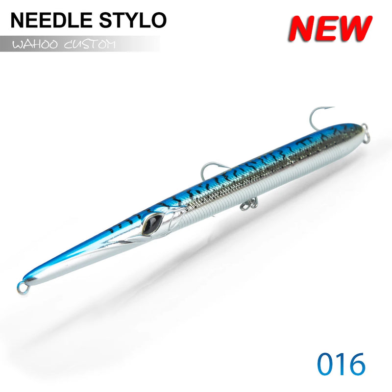 Hunthouse-isca de pesca com peixinho de couro, lápis de fundição longa, isca artificial de 205/180/160mm, peixes de carpas de profundidade