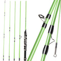 Sougayilang 2.7M 5 Seções Vara de Pesca com Mosca 9" # 5 alça de metal fibra de carbono varas de pesca com mosca lago rio equipamento de pesca