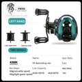 CEMREO Carretel de pesca de fundição de isca 7kg Sistema de freio magnético de arrasto 7.0:1 Carretel de corpo pequeno Equipamento de pesca Baixo Truta Pesca de carpa RS