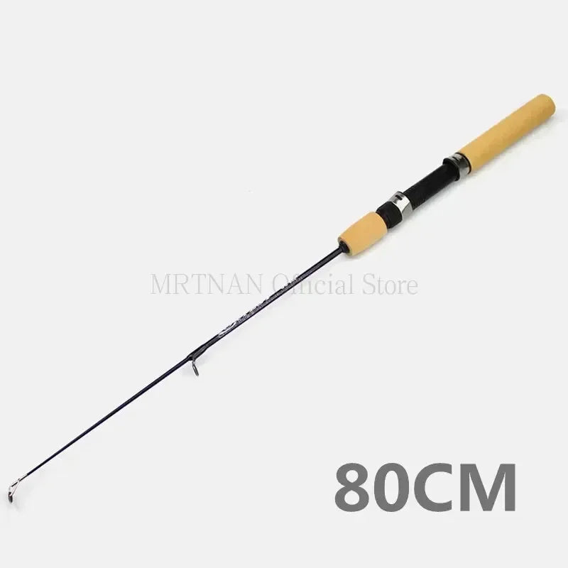 Mini pesca telescópica portátil Rod, anti Rod de Giro do deslizamento, mar Polo, curso, 60cm, 80cm, 100cm