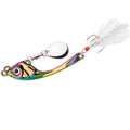 Spinners de pesca vib tremor lantejoulas spinners truta metal minnow popper manivela iscas de pesca truta iscas com ganchos para água salgada