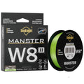 Seaknight marca w8 ii série linhas de pesca 8 tece 500m 300m 150m atualização forte trançado linha pe para pesca em água do mar 15-100lbs