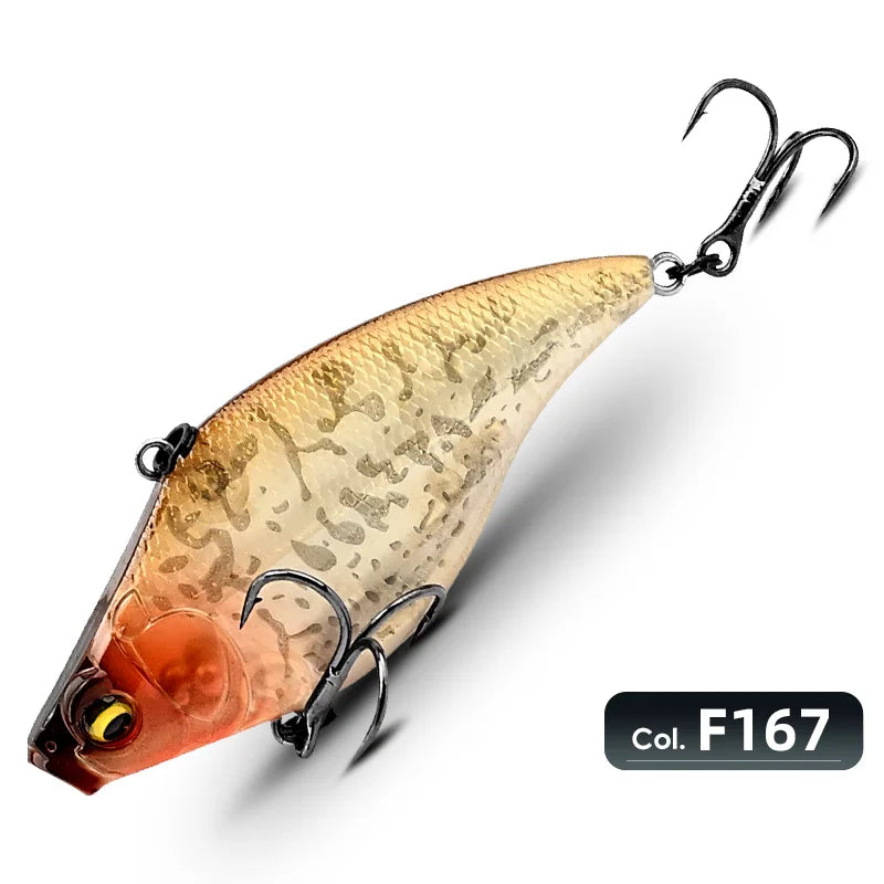 Meredith vibração-x vib 75mm 19g wobblers equipamento de pesca iscas de pesca isca de vibração para profundidade total acessórios artificiais