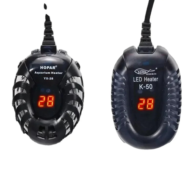 Mini Aquecedor De Tanque De Peixes Pequeno, Display Digital LED, Temperatura Automática, Aquecimento à Prova De Explosão, Baixo Nível De Água, Tanque De Tartaruga