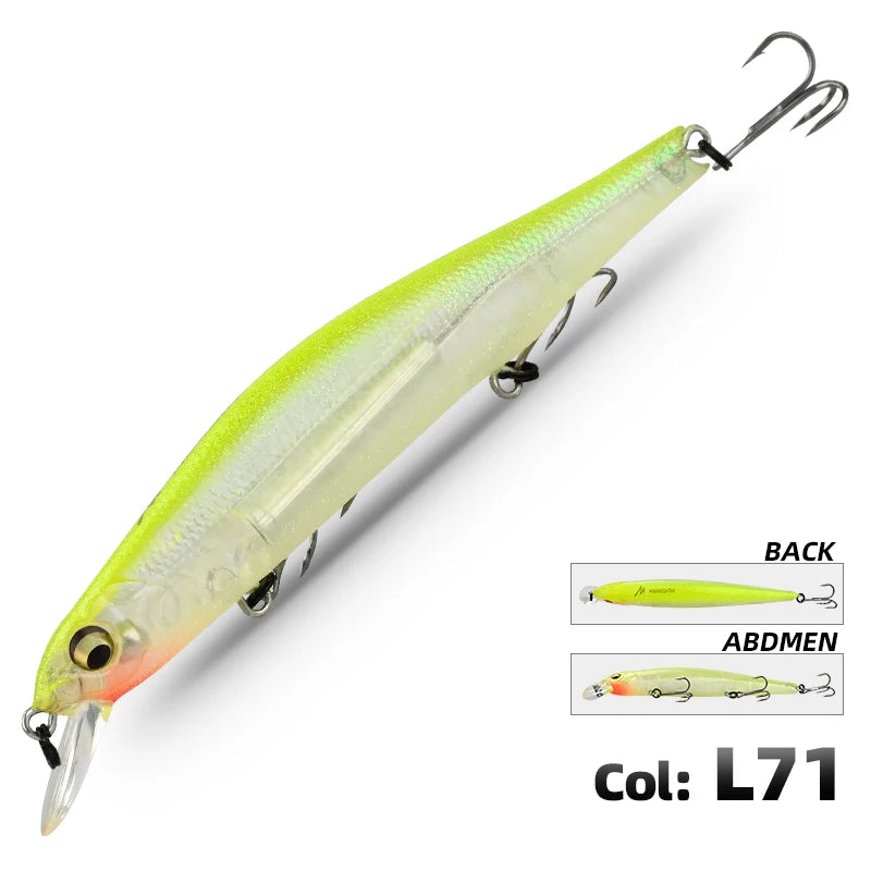 Meredith ORBIT-110SP sistema magnético orbital superior iscas de pesca minnow wobbler qualidade equipamento de pesca ganchos para pesca