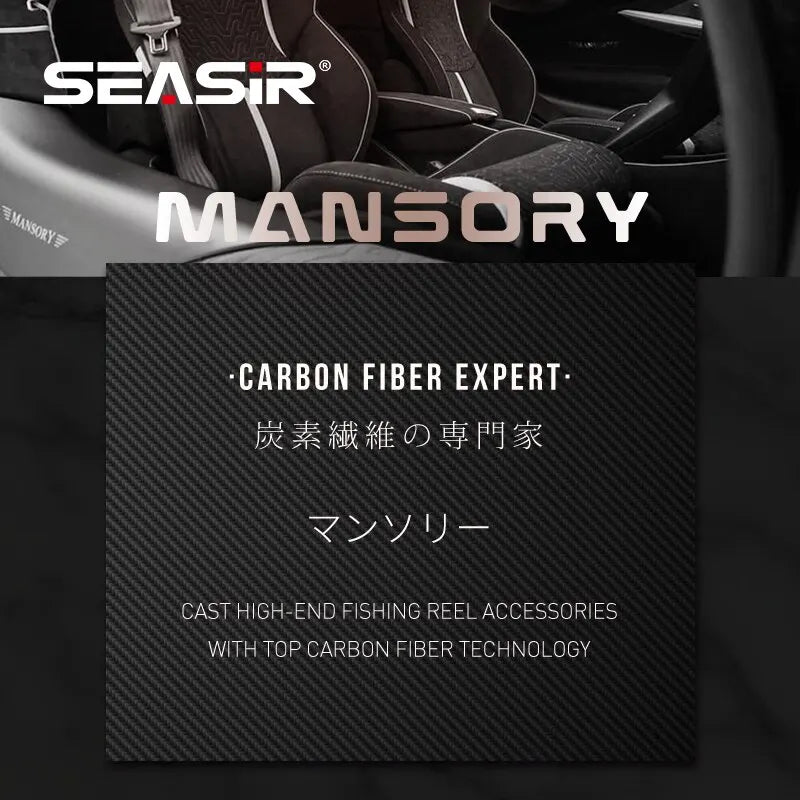 Seasir mansory carretel de pesca de arremesso 146g carbono ultraleve 11 + 1 7.3:1 hs relação híbrido rolamento cerâmico carretéis duplos água do mar