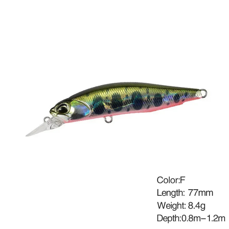 5g 8.4g Isca De Pesca Minnow Wobbler Isca Rozante Suspensão Jerkbait Swimbait Isca Dura Artificial Culter Alburnus Isca