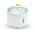 Fonte de água para gatos, água circulante totalmente automática, dispositivo popular para beber flores, lâmpada led de indução vermelha e azul