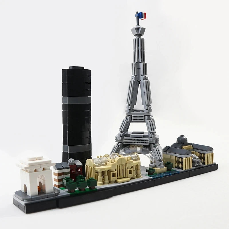 Diy 21044 21034 21052 21047 21028 21051 21039 21035 21043 21033 21032blocks kit tijolos clássico cidade modelo criança brinquedos para crianças