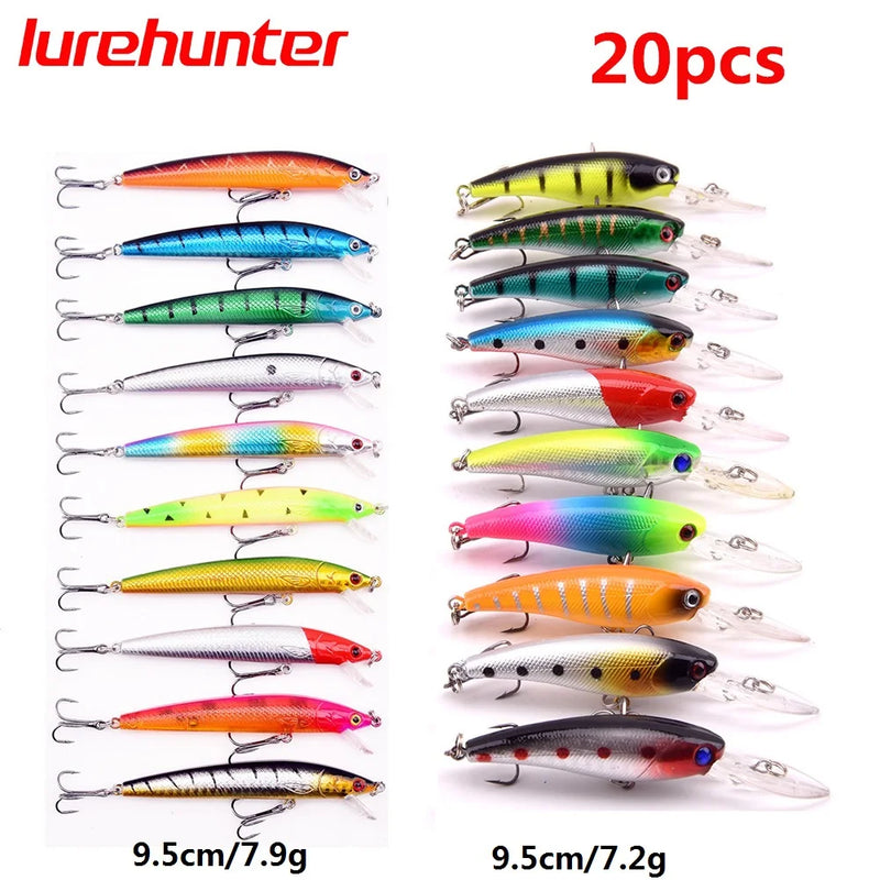 Conjunto de isca de pesca isca dura mini minnow flutuante balanço crankbait louco wobblers artificial biônico manivela iscas