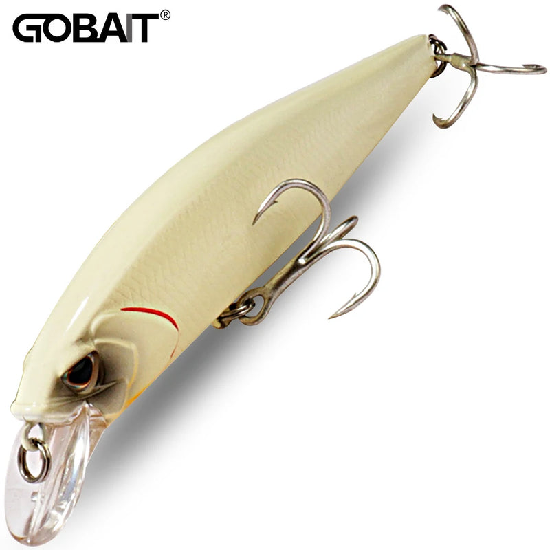 Afundando minnow 19g flutuante jerkbait 15g isca de pesca ganchos agudos swimbait pesca popper enfrentar wobbler manivela isca artificial