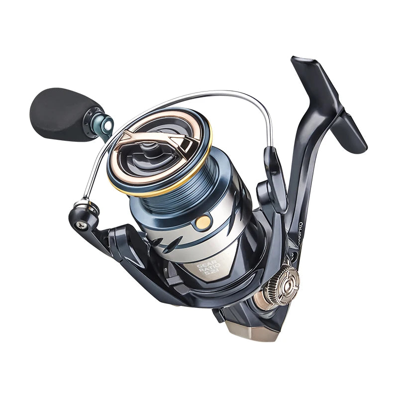 Deukio 2024 carretel de pesca 5.2:1 potência de arrasto máxima 18lbs carretel de alumínio alarme de peixe carretel de fiação para água salgada água doce