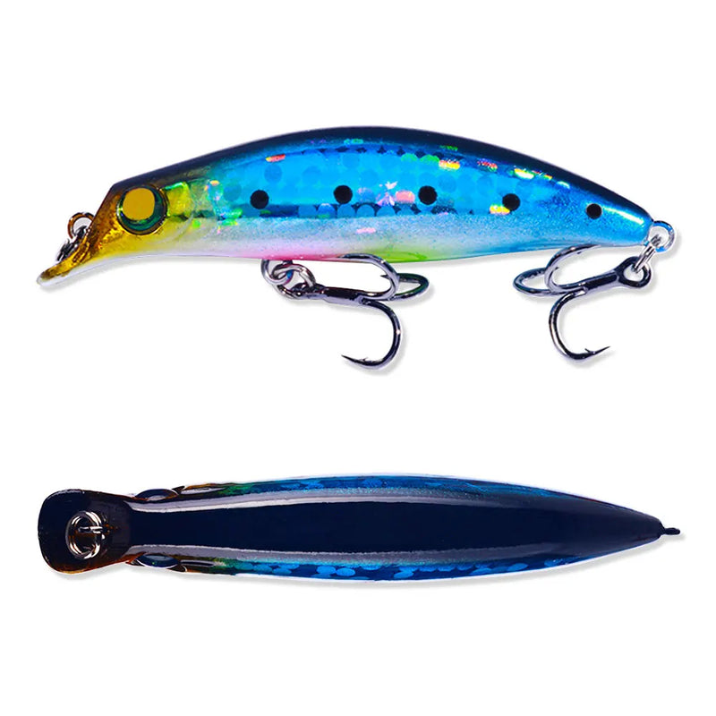 Isca de pesca de peixinho 7.4g 7.9cm jerkbait afundando água completa acessórios de pesca carpa pique baixo peixe leurre isca pesca artificial