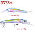 48-90-95g isca de pesca mergulho profundo minnow isca artificial wobblers enfrentar pesca carpa pique walleye original mar isca de pesca