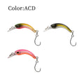 LETOYO flutuante truta isca de pesca 40mm 1.2g micro artificial 4cm minnow isca dura mini iscas jerkbait para a área da truta baixo poleiro