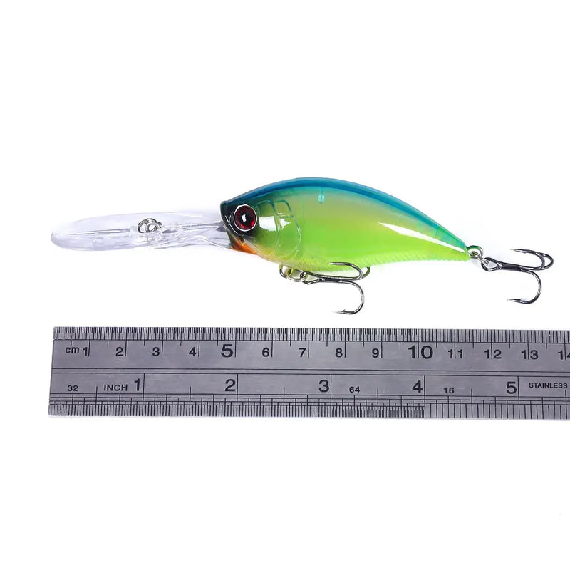 Hengjia 12.5cm 20.5g crankbait leurre isca de pesca pique carpa pesca artificial duro isca wobbler crankbait equipamento de pesca