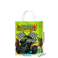 5/10/20/30/40/50 pçs monster truck festa favores corrida caminhão festa saco de presente mochilas com cordão caminhão decorações de festa de aniversário