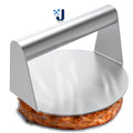 Aço inoxidável smash hambúrguer imprensa hambúrguer patins carne masher circular imprensa de carne molde para deli carnes acessórios de cozinha