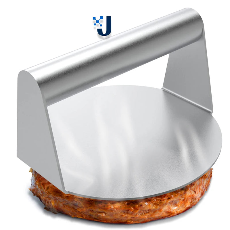 Aço inoxidável smash hambúrguer imprensa hambúrguer patins carne masher circular imprensa de carne molde para deli carnes acessórios de cozinha