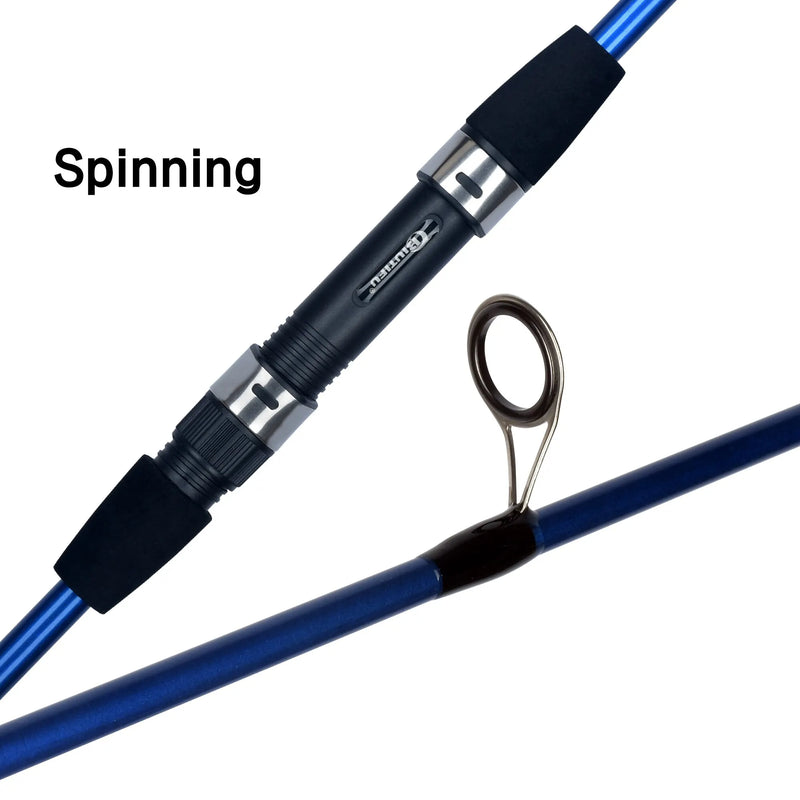 BIUTIFU Baitcasting Spinning Viagem Carbono 4/5 Seção Varas De Pesca Peso Fundição 5-20g Poder Ultraleve Isca Truta Mini Pólo
