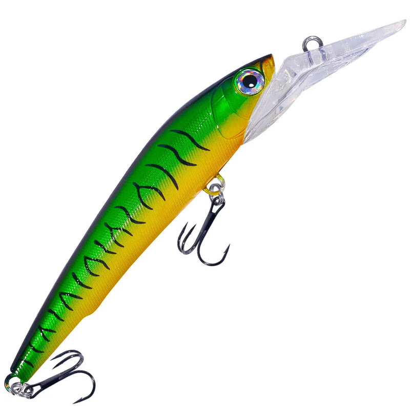 48-90-95g isca de pesca mergulho profundo minnow isca artificial wobblers enfrentar pesca carpa pique walleye original mar isca de pesca