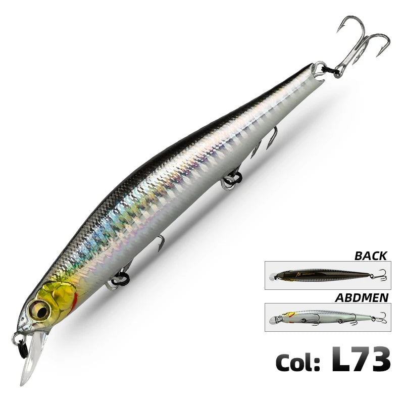 Meredith ORBIT-110SP sistema magnético orbital superior iscas de pesca minnow wobbler qualidade equipamento de pesca ganchos para pesca