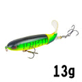 1 pçs 10cm/14cm topwater isca de pesca whopper popper isca artificial duro plopper macio rotação cauda equipamento de pesca isca de pesca