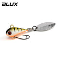 BLUX SPINTAIL Isca de pesca 4.5g 7g 11g Mag Tail Spinner Shad Metal Vib Casting Shore Jig Bait Lâmina de cobre Colher Baixo de água doce