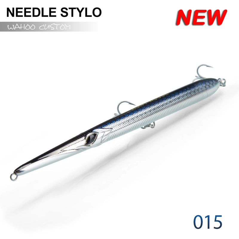Hunthouse-isca de pesca com peixinho de couro, lápis de fundição longa, isca artificial de 205/180/160mm, peixes de carpas de profundidade