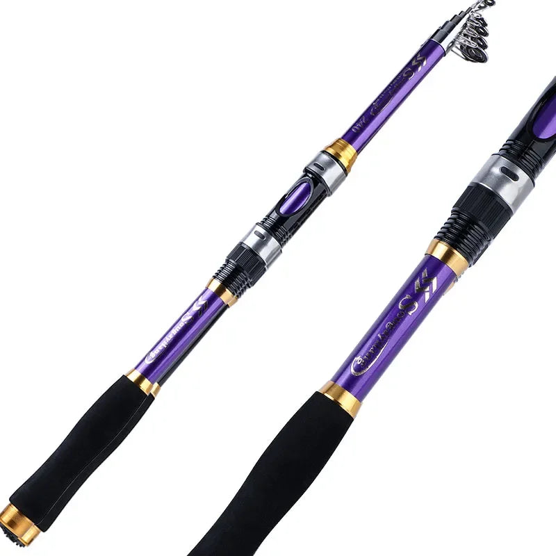 Sougayilang 1.8-3.3m novas varas de pesca telescópica ultraleve carpa varas de pesca alimentador vara giratória pólo equipamento de pesca
