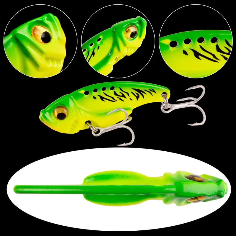 Aorace 5 pçs/caixa metal vib 3/7/10/15/20g isca de pesca vibração colher iscas duras crankbait wobbler swimbait cicada vib enfrentar