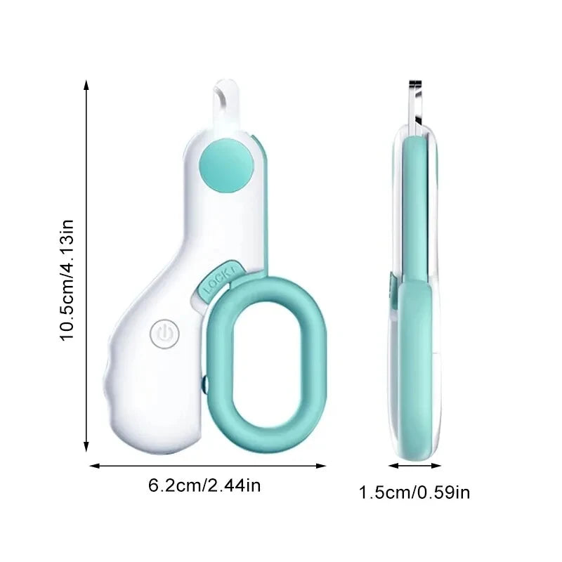 Luz led gato cão cortador de unhas profissional pet garra trimmer com bloqueio segurança filhote de cachorro gatinho animais cuidados aliciamento kit ferramenta