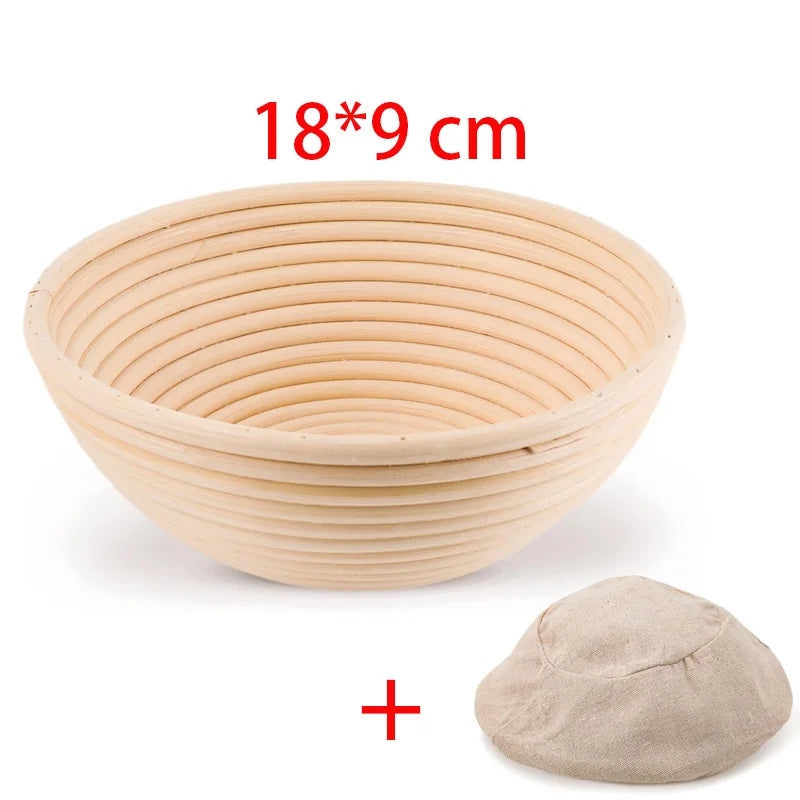 Cesta de impermeabilização de pão de vime, cesta de pão oval, fermentação de massa de vime, banneton de massa fermentada