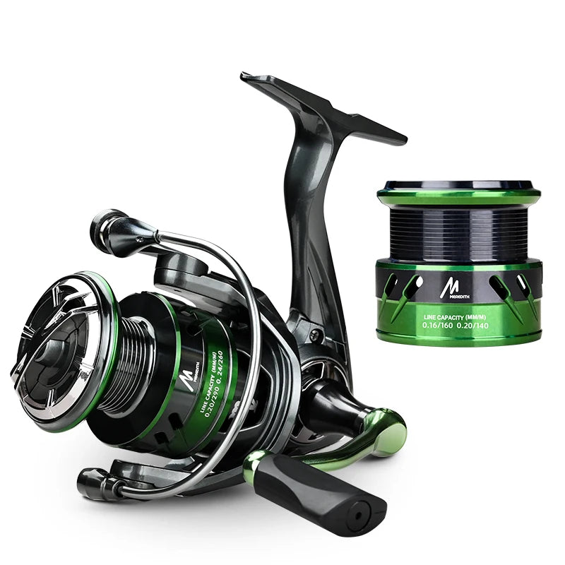 Meredith virgo série rolamento de aço inoxidável molinete de pesca 14kg arruela máxima arrastar 7 + 1bbs 6.2:1 relação alta velocidade
