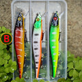 3 pçs/caixa japão afundando lento minnow iscas de pesca 12cm 14g jerkbait baixo pique carkbait wobblers swimbait isca profissional