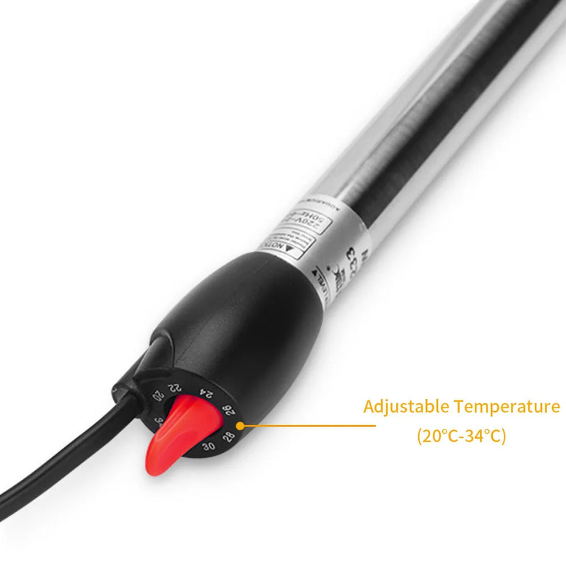 Haste de aquecimento de aço inoxidável, haste de aquecimento para aquário, tanque de peixes, controle automático de temperatura constante