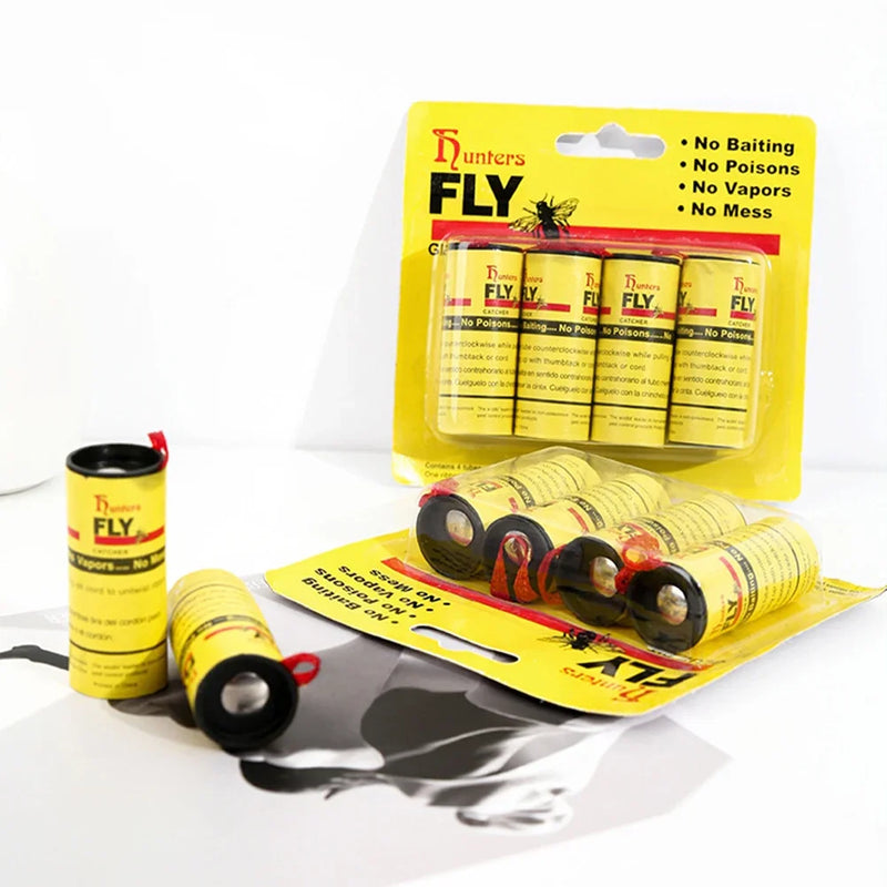 Papel pegajoso descartável não tóxico, Fly Killer, Bug Trap, Pest Sticky, Glue Paper, Insect Catcher, 4-40Rolls