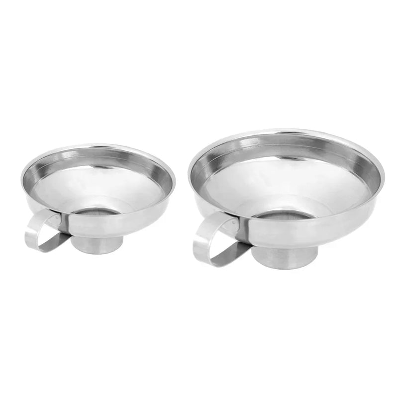 Funil de enlatamento de boca larga de aço inoxidável Hopper grosso, Molho de salada, óleo pode, vinho, cozinha cozinhar ferramenta