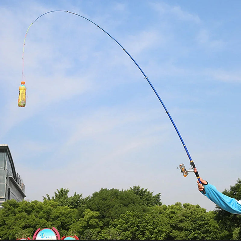 Vara de pesca telescópica luz vara de fundição de carbono 1.5m-3m acessórios de ferramenta de pesca ao ar livre para pesca noturna e pesca ao ar livre