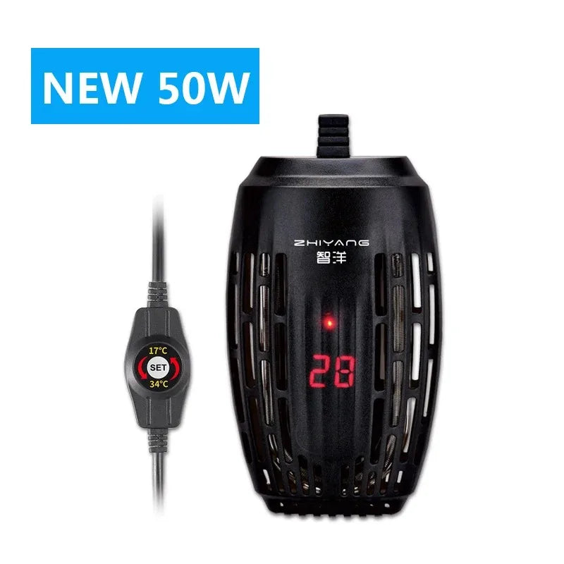 Mini Aquecedor De Tanque De Peixes Pequeno, Display Digital LED, Temperatura Automática, Aquecimento à Prova De Explosão, Baixo Nível De Água, Tanque De Tartaruga