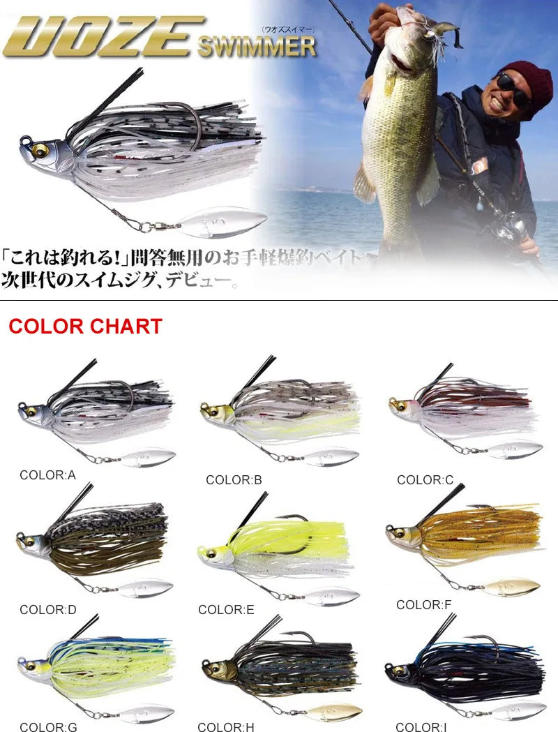 13.5g spinner isca baixo gabarito chatter isca de pesca kit wobblers para baixo equipamento de pesca colher de pesca