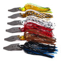 6 pçs/set chatterbait iscas de pesca kit spinner isca de pesca weedless buzzbait wobbler pesca crankbait para baixo pique swimbait